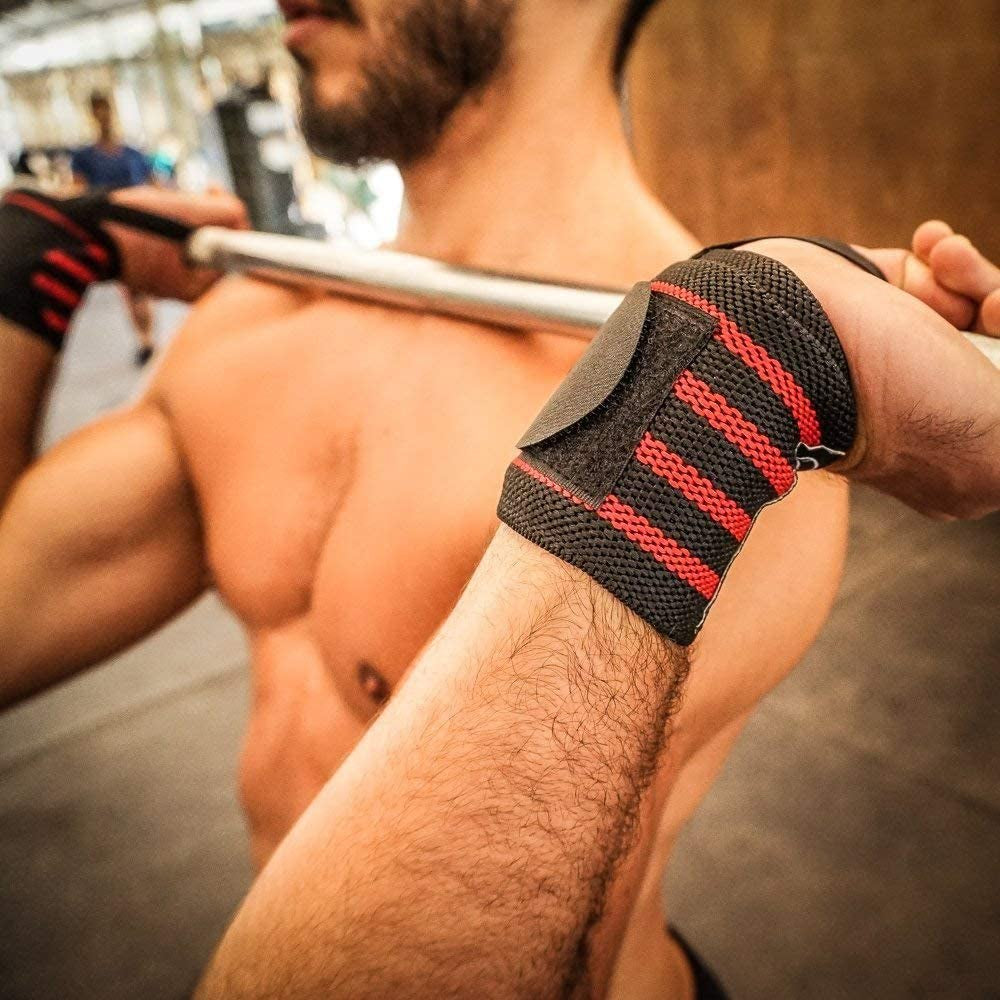 Professional Wrist Wraps for Weightlifting with Thumb Loop - Supportive Straps for Men and Women in Strength Training, Powerlifting, and Bodybuilding